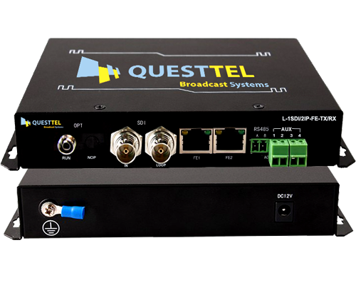 1 Channel HD-SDI+2 IP Over Fiber Extender Kit with RS485 Data