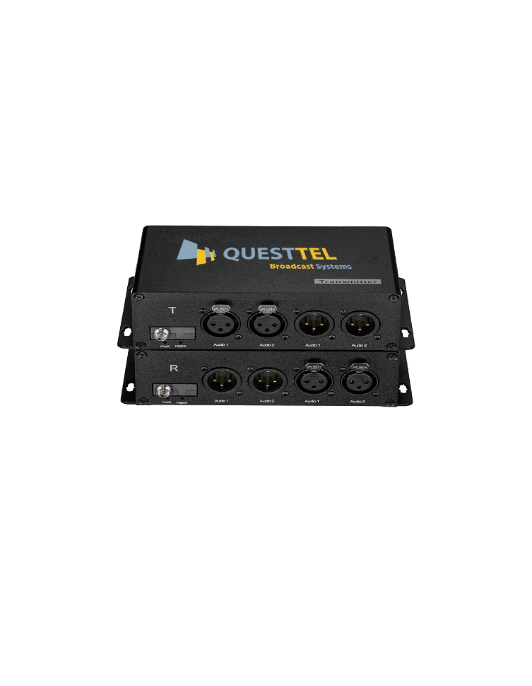 Channel Bidirectional XLR Balanced Audio over Fiber Optic Converter's Application Drawing