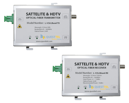 L-Band Over Fiber Link Transmitter and Receiver