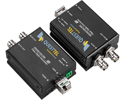 12G SDI Over Fiber, 12G SDI Fiber Extender with RS 485 Control for Data